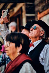 Président des Li Brëjoyoeü (en français "les brisoleurs"), groupe patoisant de Fully, Grand marché des terroirs alpins du Palp Festival ©Cyril Perregaux