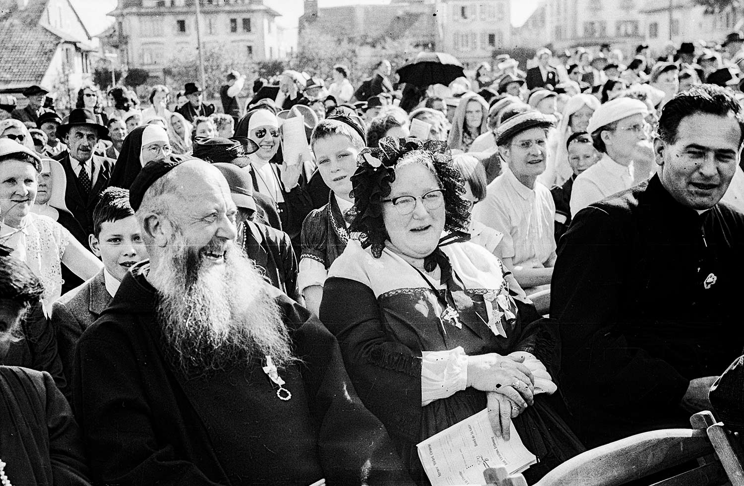 Fête des patoisants, Bulle, 1955 © Photo Glasson Musée gruérien
