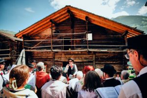 A Cobva dè Contèi, groupe de patoisants de Conthey, Grand marché des terroirs alpins du Palp Festival © Cyril Perregaux